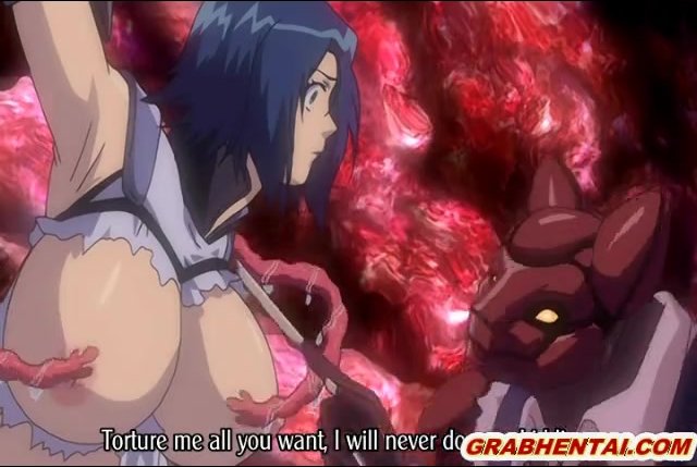 Pregnant Hentai With Bigboobs Brutally Drilled By Red Tentacles