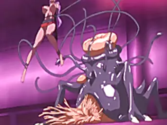 Busty hentai ghetto caught and hard fucked by tentacles monster