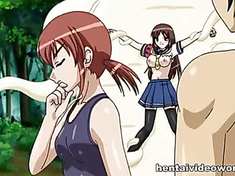 Cute teen girls in anime hentai videos