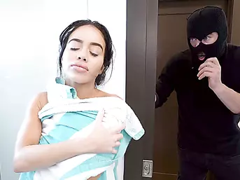 Victoria June's panties are so awesome the break in wasn't successful and she fucked the robber