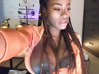 Hot ebony with big black boobs