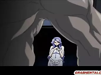 Hentai caught by tentacles and monsters brutally fucked