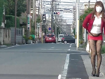 jap pantyhose flasher