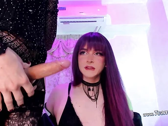 Horny Shemales Masturbates And Swordfight