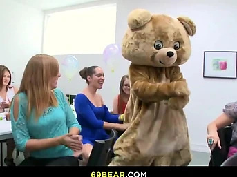 Horny sluts can't wait to suck dancers' dicks