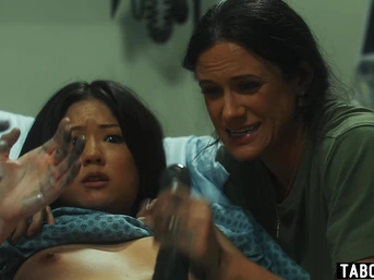 Insane mutation growth on her Asian teen stepdaughter Lulu Chu