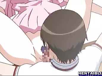 Busty hentai gets squeezed her bigtits and hot wetpussy fucked