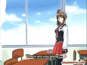 Busty hentai schoolgirl gets fucked by her teacher