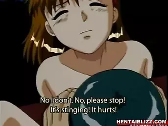 Roped hentai running fucked in the outdoor