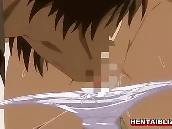 Busty hentai coed licked and wetpussy fucked