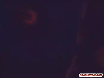 Busty hentai caught and brutally fucked by spider monster