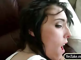 Petite gf Calista Carmichael cum facial