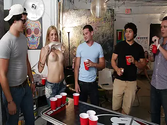 Naughty college teens fucking and sucking cocks