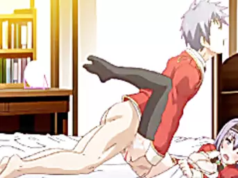 Japanese hentai cutie gets licked her wet pussy and hot fucked