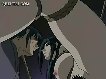 Hentai sex slave gives BJ and gets facialized